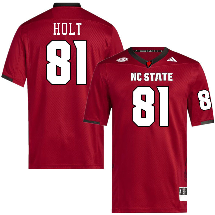 NC State Wolfpack #81 Torry Holt College Football Jerseys,Uniforms-Red